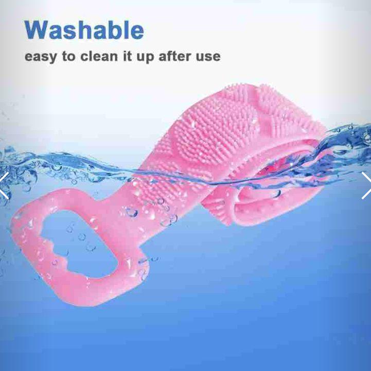 Silicone Body Back Scrubber Double Side Bathing Brush