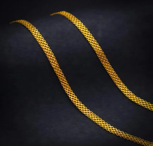 Artificial gold chain 24 inches for mens and womens