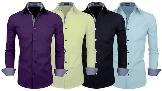 Pack of 4 Plain shirts