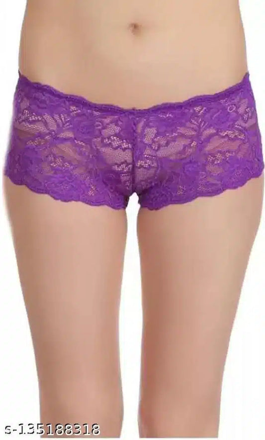 Net Briefs for Women (Purple, 7XL)