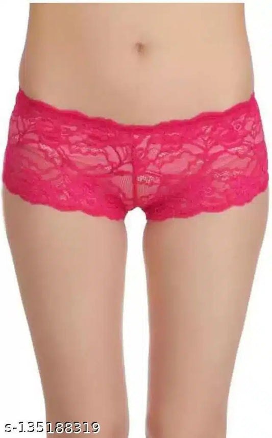 Net Briefs for Women (Pink, XXXL)
